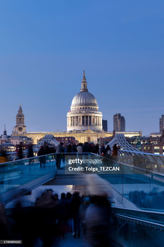 Millennium Bridge and St Paul's Cathedral