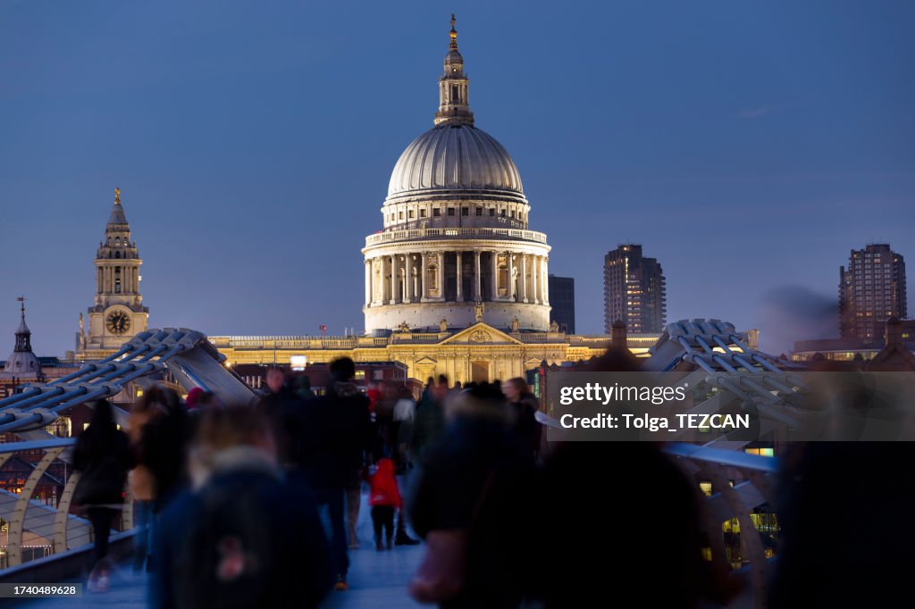 Millennium Bridge and St Paul's Cathedral