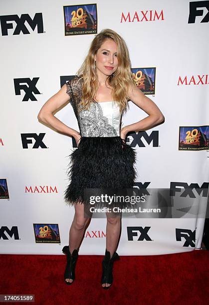 Actress Sarah Carter attends the Maxim, FX and Home Entertainment Comic-Con Party on July 19, 2013 in San Diego, California.