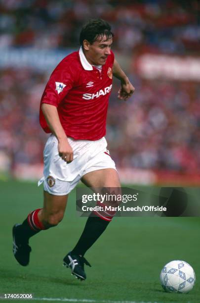 September 1992 FA Premiership - Manchester United v Leeds United - United winger Andrei Kanchelskis.