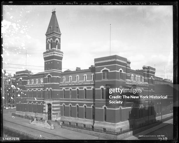 Seventh Regiment Armory, Park Avenue from 66th Street to 67th Street,New York, New York, 1894.