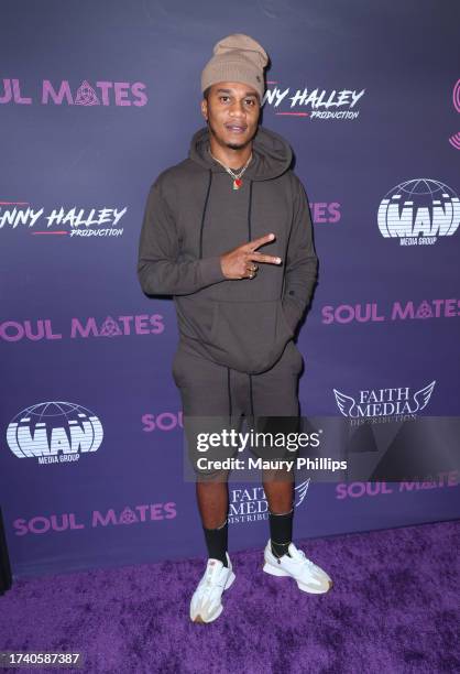 Cory Hardrict attends Soul Mates Hollywood Movie Premiere on October 16, 2023 in Los Angeles, California.