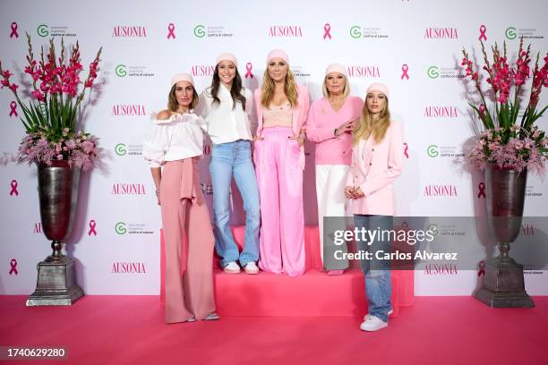 Eugenia Osborne, Adriana Cerezo, Marta Sanchez, Terelu and Alejandra Rubio present the new Ausonia's Campaign at the Asociación Española Contra el...