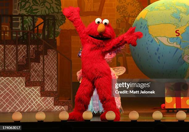Elmo and his friends from Sesame Street perform live for fans at The Crown Theatre on July 20, 2013 in Perth, Australia.
