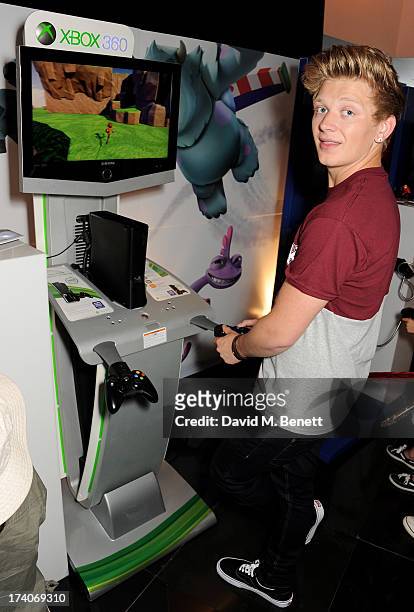 Greg West of District 3 attends an exclusive launch event for upcoming videogame 'Disney Infinity', released nationwide on August 23rd, at Millbank...
