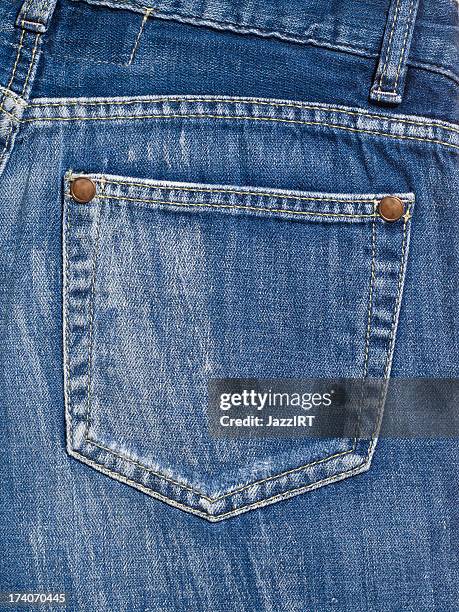 backpocket of jeans - ripped jeans stockfoto's en -beelden