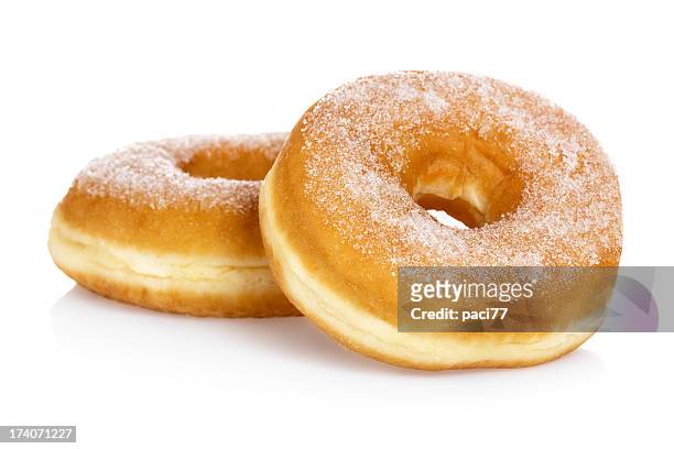 sugar donuts - doughnuts stock-fotos und bilder