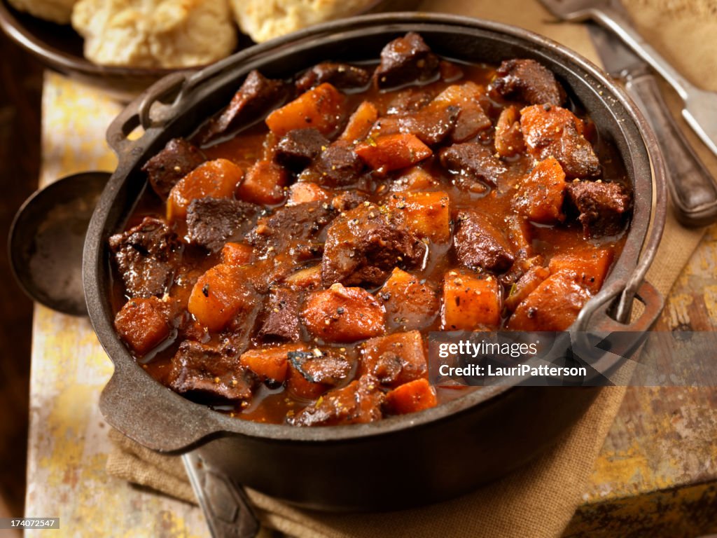 Irish Stew with Biscuits