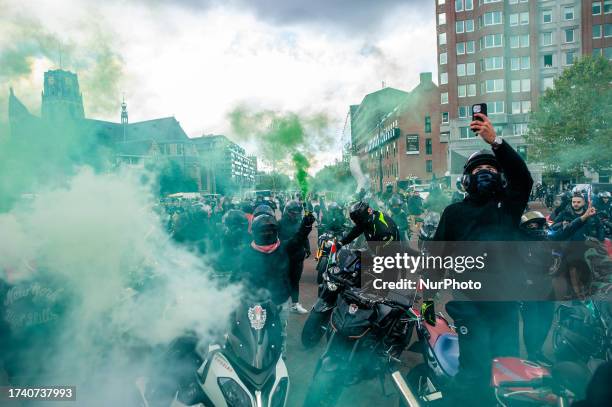 Thousand of Palestinian people and their supporters gathered in Rotterdam to keep protesting to condemn the government of Israel and express...