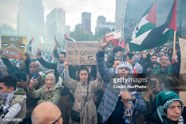 Thousand of Palestinian people and their supporters gathered in Rotterdam to keep protesting to condemn the government of Israel and express...