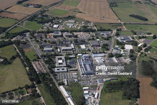 In an aerial view, Culham Science Centre, a research and development facility on August 23 in Oxford, United Kingdom.