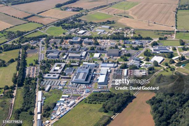 In an aerial view, Culham Science Centre, a research and development facility on August 23 in Oxford, United Kingdom.