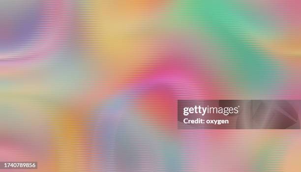 neon colorful shapes waves abstract horizontal thin striped lines pastel colored caramel wavy shapes background - psychedelic stock pictures, royalty-free photos & images