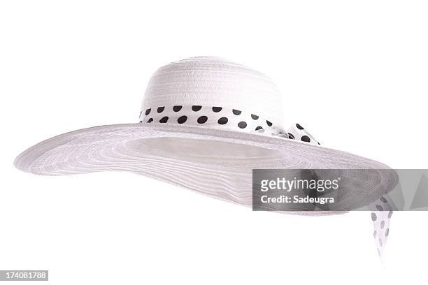 branco chapéu de sol - white hat fashion item - fotografias e filmes do acervo