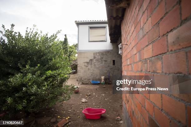 Facade of the house where a member of the Combat 18 organization was arrested on October 17 Ferroños, Sober, Lugo, Galicia, Spain. The National...