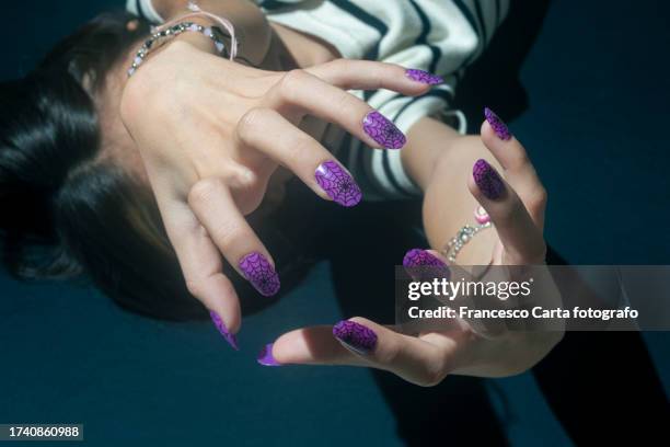 halloween - fingernagel stock-fotos und bilder