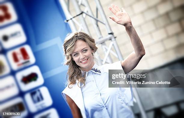 Francesca Cavallin attends 2013 Giffoni Film Festival photocall on July 19, 2013 in Giffoni Valle Piana, Italy.