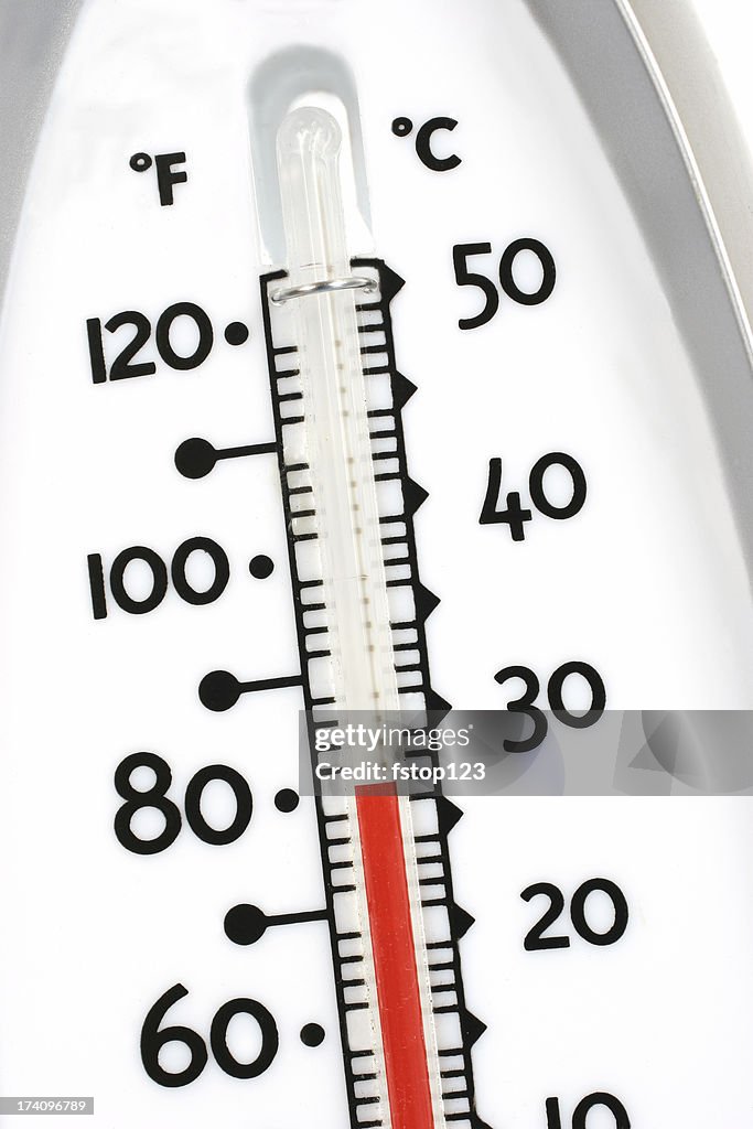 Thermometer showingTemperature