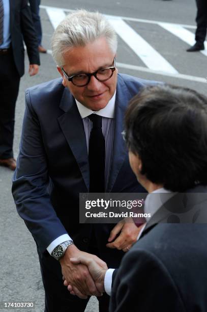 Prince Laurent of Belgium attends the concert held ahead of Belgium abdication & coronation on July 20, 2013 in Brussels, Belgium.