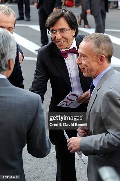 Belgian Prime Minister Elio Di Rupo attends the concert held ahead of Belgium abdication & coronation on July 20, 2013 in Brussels, Belgium.