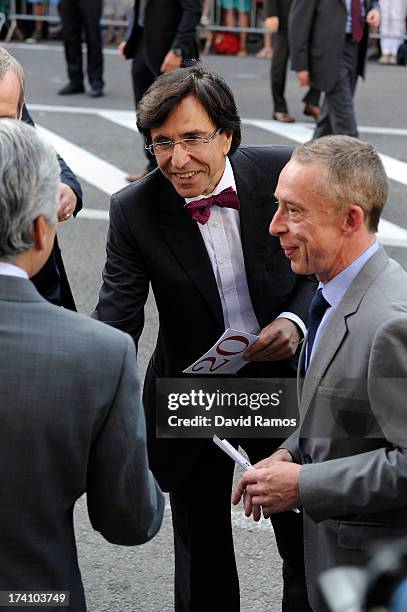 Belgian Prime Minister Elio Di Rupo attends the concert held ahead of Belgium abdication & coronation on July 20, 2013 in Brussels, Belgium.