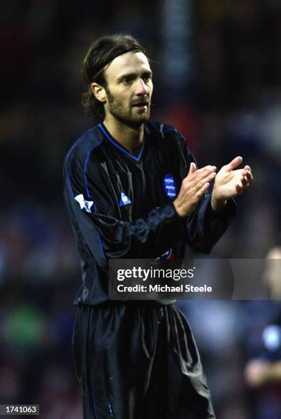 Christophe Dugarry of Birmingham City during the FA Barclaycard Premiership match between Blackburn Rovers and Birmingham City held on January 18,...