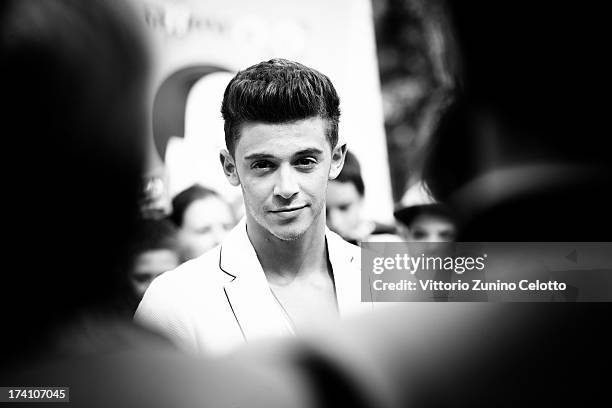 Ruggiero Pasquarelli attends 2013 Giffoni Film Festival blue carpet on July 20, 2013 in Giffoni Valle Piana, Italy.