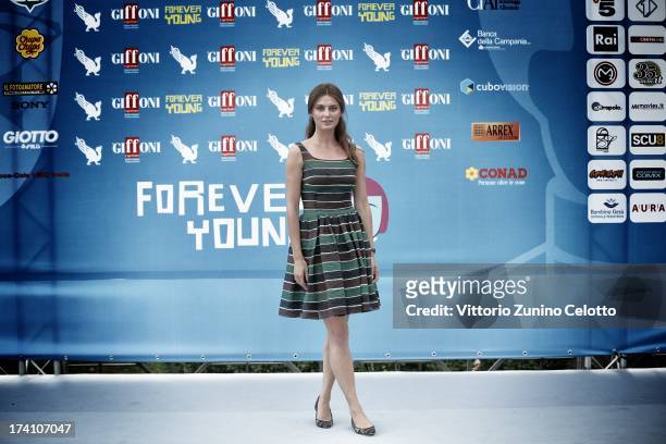 Catrinel Marlon attends 2013 Giffoni Film Festival photocall on July 20, 2013 in Giffoni Valle Piana, Italy.