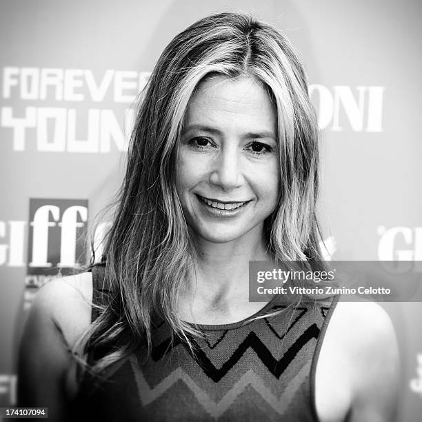 Mira Sorvino attends 2013 Giffoni Film Festival photocall on July 20, 2013 in Giffoni Valle Piana, Italy.