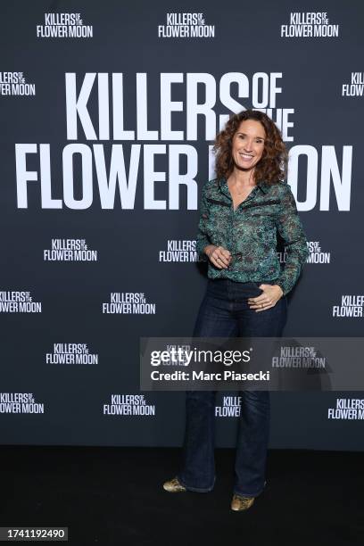 Marie-Sophie Lacarrau attends "Killers of the Flower Moon" VIP Screening at Cinema UGC Normandie on October 17, 2023 in Paris, France.