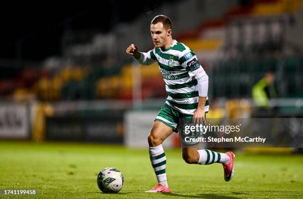 Dublin , Ireland - 22 October 2023; Liam Burt of Shamrock Rovers during the SSE Airtricity Men's Premier Division match between Shamrock Rovers and...