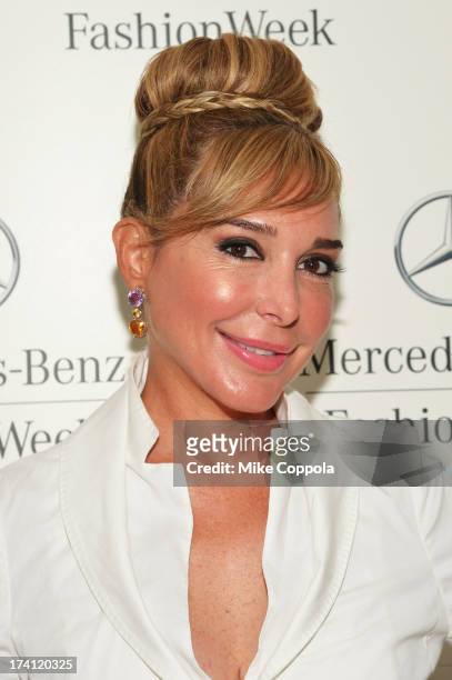 Personality Marysol Patton seen during Mercedes-Benz Fashion Week Swim 2014 at the Raleigh on July 20, 2013 in Miami Beach, Florida.