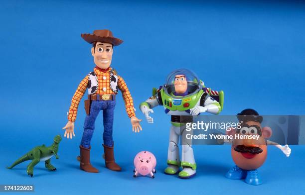 Toys from the movie 'Toy Story,' are photographed November 15, 1995 in New York City.