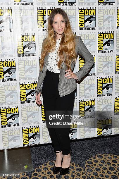 Actress Sophie Lowe attends the "Once Upon a Time in Wonderland" press line during Comic-Con International 2013 at the Hilton San Diego Bayfront...