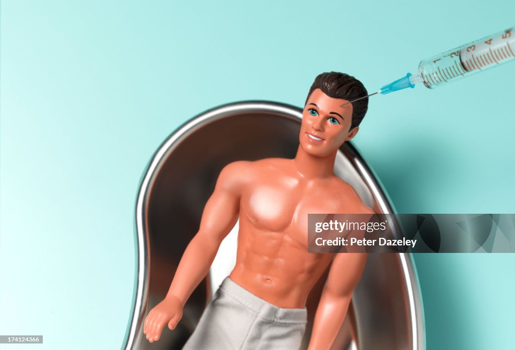 Man's botox injection