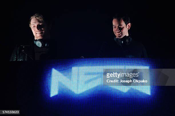 Nero performs at the Electric Daisy Carnival: London 2013 at Queen Elizabeth Olympic Park on July 20, 2013 in London, England.