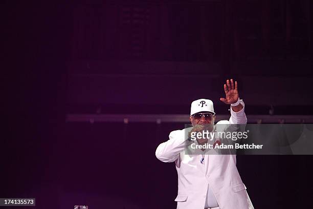 Boyz II Men singer Wanya Morris performs during "The Package Tour" concert at Target Center on July 20, 2013 in Minneapolis, Minnesota.