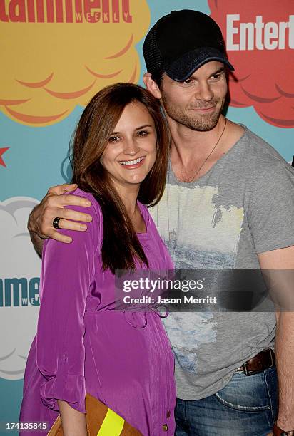 Actors Rachael Leigh Cook and Daniel Gillies attend Entertainment Weekly's Annual Comic-Con Celebration at Float at Hard Rock Hotel San Diego on July...