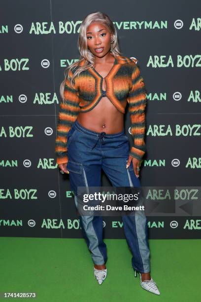 Jaela attends the NSG Visual Album screening at The Everyman Broadgate on October 17, 2023 in London, England.