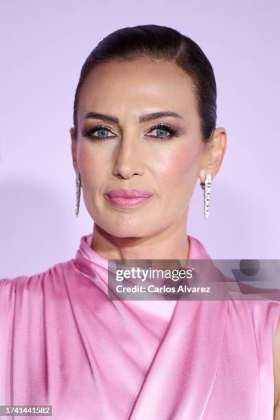 Nieves Alvarez attends the "ELLE Cancer Ball" photocall at the Royal Theater on October 17, 2023 in Madrid, Spain.