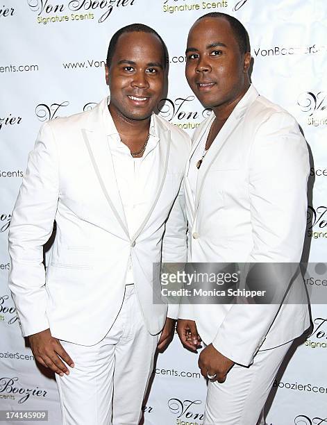 Celebrity Publicists Antoine & Andre Von Boozier attend The Von Boozier "Candles For A Cause" One Year Anniversary Event at Taj II on July 20, 2013...