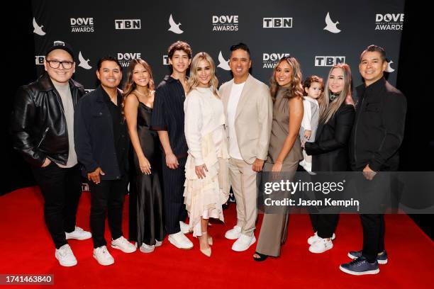 Musical group, Miel San Marcos attend the 54th Annual GMA Dove Awards at Lipscomb Allen Arena on October 17, 2023 in Nashville, Tennessee.