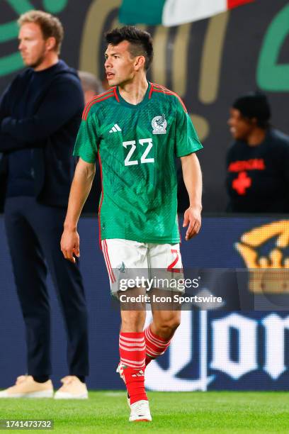 Hirving Lozano of Mexico during the international friendly between Germany and Mexico at Lincoln Financial Field on October 17, 2023 in Philadelphia,...