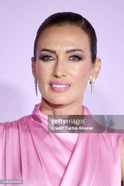 Nieves Alvarez attends the "ELLE Cancer Ball" photocall at the Royal Theater on October 17, 2023 in Madrid, Spain.