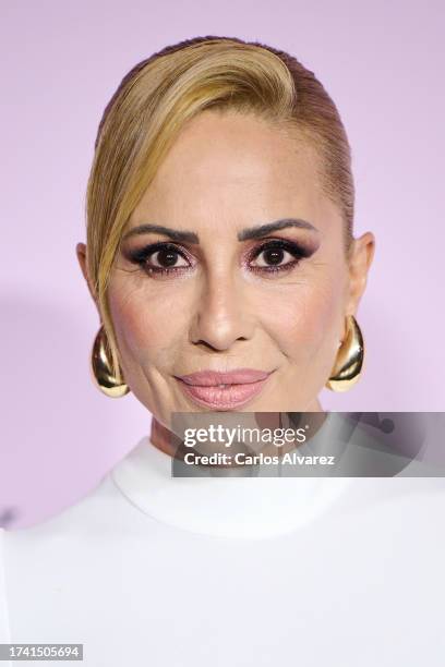 Marta Sanchez attends the "ELLE Cancer Ball" photocall at the Royal Theater on October 17, 2023 in Madrid, Spain.