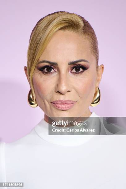 Marta Sanchez attends the "ELLE Cancer Ball" photocall at the Royal Theater on October 17, 2023 in Madrid, Spain.