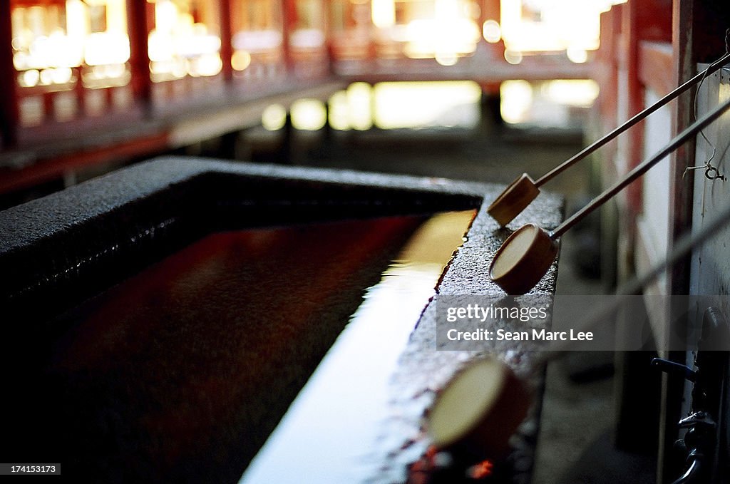 Cleansing water at a temple