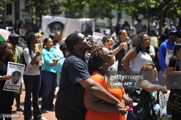 Protesters gather for a rally in front of the Federal building in Oakland, Calif., on Saturday, July 20, 2013. Hundreds of protests took place around...