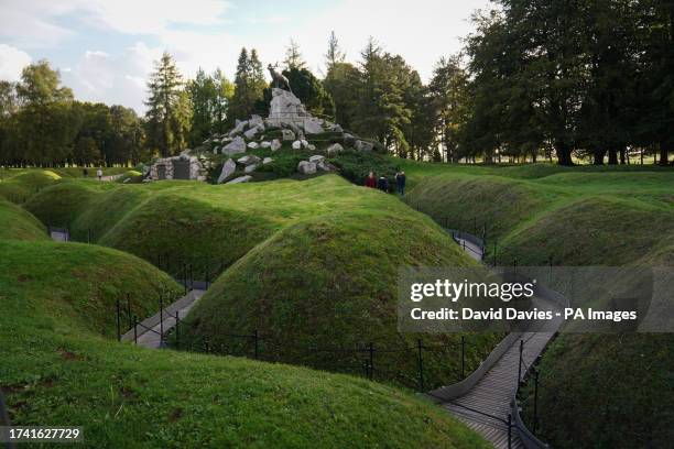 The Beaumont Hamel Newfoundland memorial, France on the site of the Somme battlefield. Picture date: Sunday October 22, 2023.