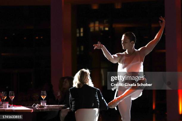 Ballet dancer Julian MacKay during the Dom Pèrignon Rosé Vintage 2009 Radical Exploration dinner at Pinakothek der Moderne on October 23, 2023 in...